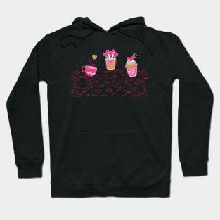 Pink Hearts valentine Hoodie